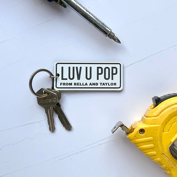 Personalised Plate Key Ring