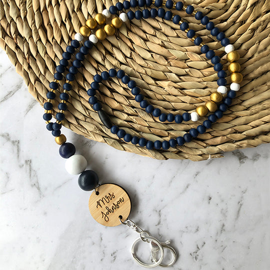 Personalised Beaded Lanyard