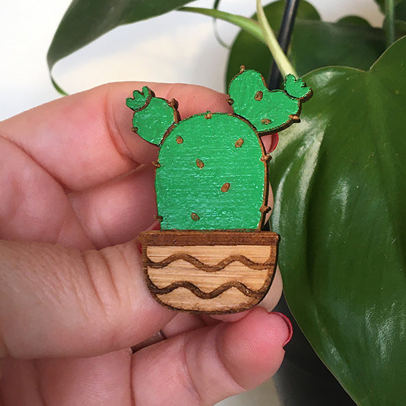 Prickly Pear Cactus Badge