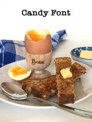 Wooden Personalised Egg Cups