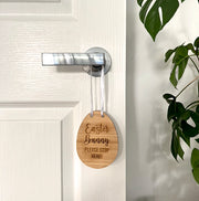 Stop Here Simple Door Hanger