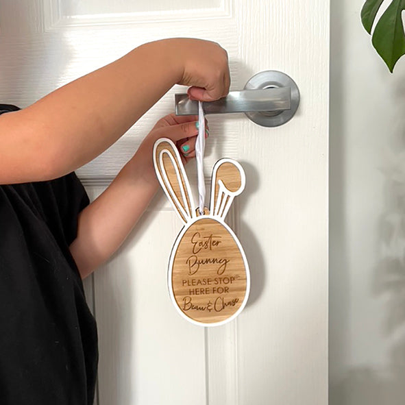 Stop Here Personalised Door Hanger