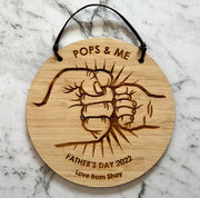 Dad and Me Pow Father's Day Plaque