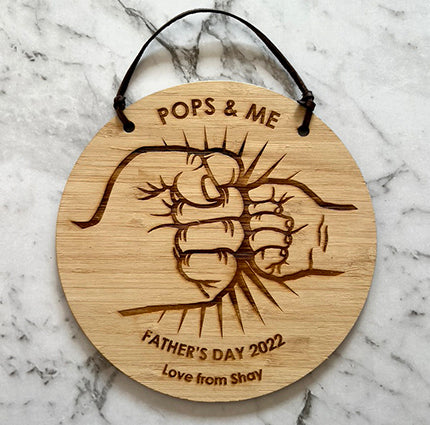 Dad and Me Pow Father's Day Plaque