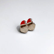 Fluffy Beard Santa Studs