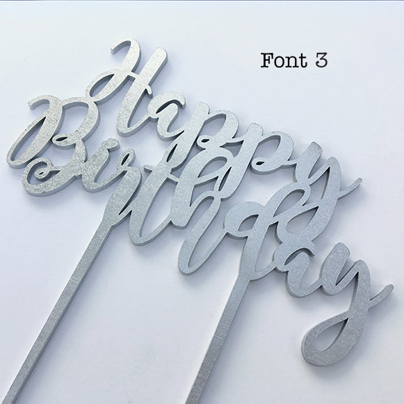 Happy Birthday Cake Topper