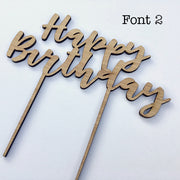 Happy Birthday Cake Topper