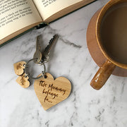 Belongs to Heart Key Ring