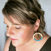Splice Hoop Dangly Earrings