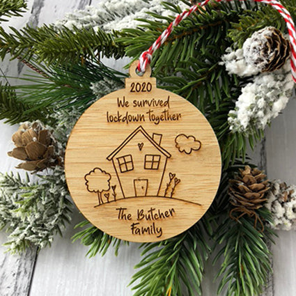 Lockdown Family Bauble