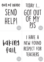 FREE Downloadable Lock Down Milestone Cards