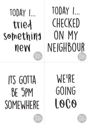 FREE Downloadable Lock Down Milestone Cards