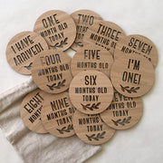 Year 1 Wooden Milestone Discs