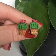 Pincushion Cactus Earrings