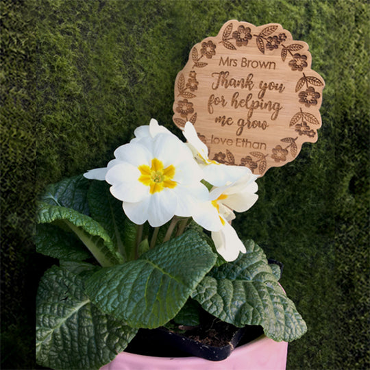 Thanks For Helping Me Grow Plant Stake