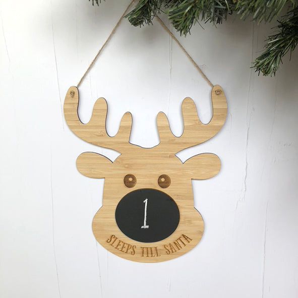 Reindeer Christmas Countdown Sign