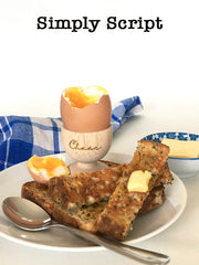 Wooden Personalised Egg Cups