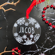 Crystal Snowflake Bauble