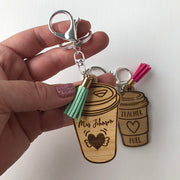 Personalised Teacher Fuel Keyring