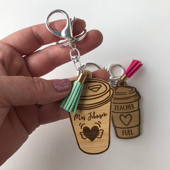 Personalised Teacher Fuel Keyring