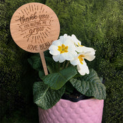 Thanks For Helping Me Grow Plant Stake