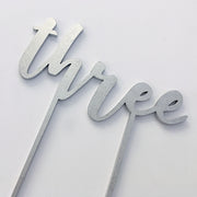 Text Number Cake Topper