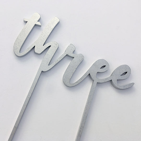 Text Number Cake Topper