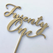 21st Cake Topper
