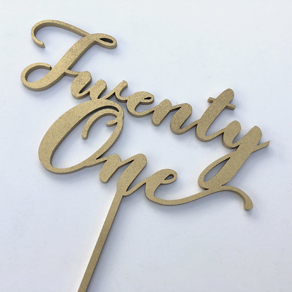 21st Cake Topper