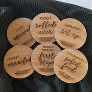 Wooden Milestone Discs