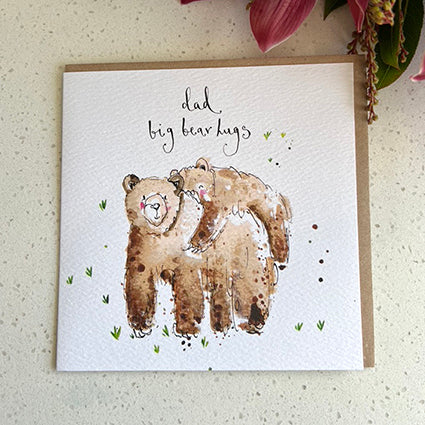 Dad Big Bear Hugs Greeting Card