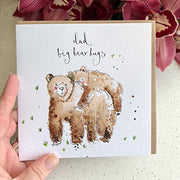Dad Big Bear Hugs Greeting Card