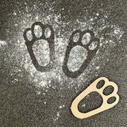 Easter Bunny Footprint Template