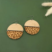 Leopard Split Dangly Earrings