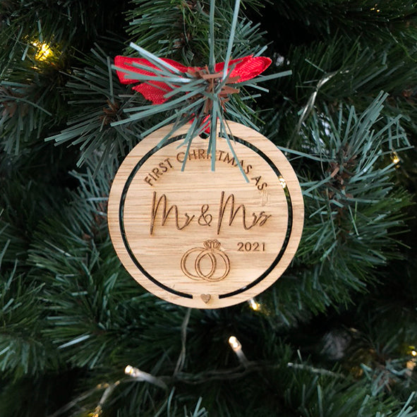 1st Christmas Rings Decoration