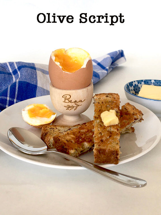 Wooden Personalised Egg Cups