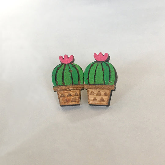 Pincushion Cactus Earrings