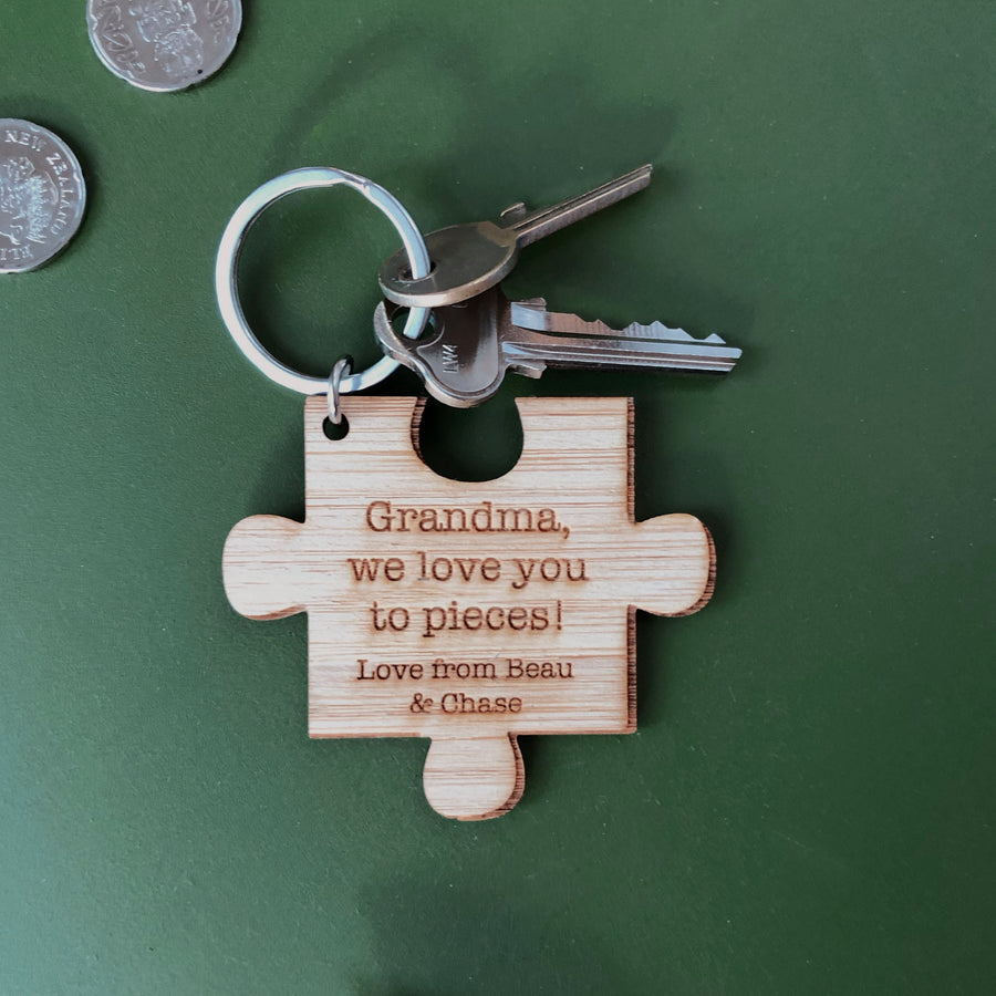 Puzzle Piece Key Ring