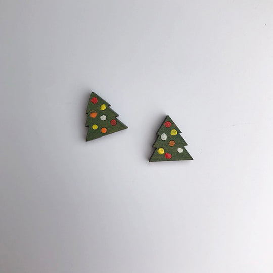 Wee Christmas Tree Studs