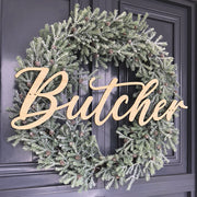 Personalised Festive Wreath Name