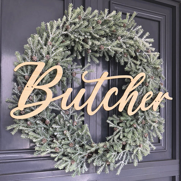 Personalised Festive Wreath Name